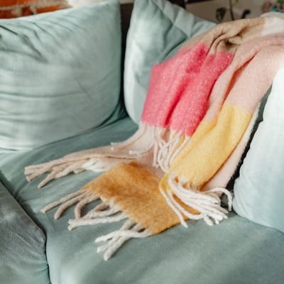 Neutral Cotton Throw