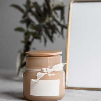 Minimal Glass Candle